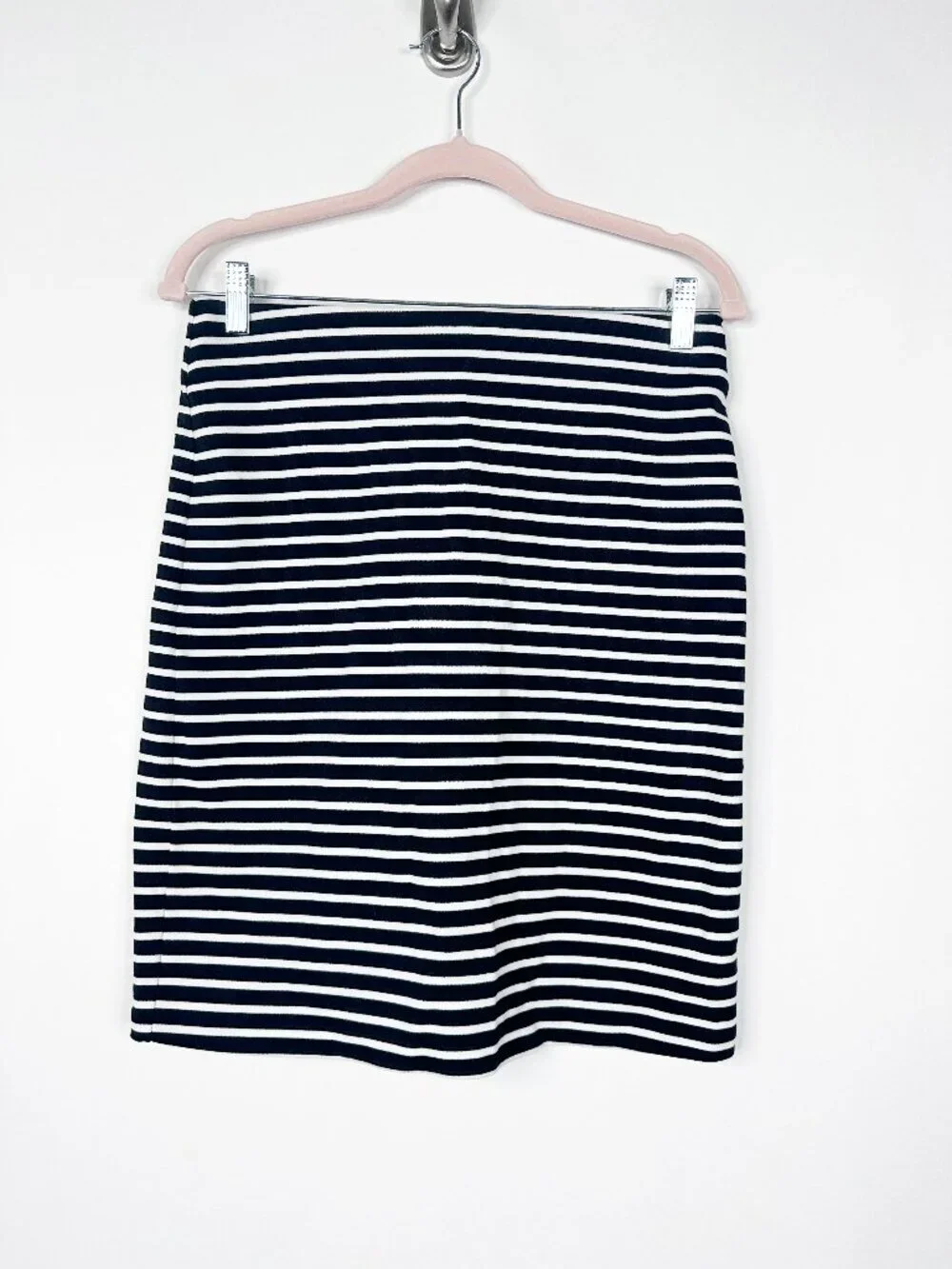 2/$30 Old Navy Ponte-Knit Pencil Skirt for Women Black Stripe Small #A1946